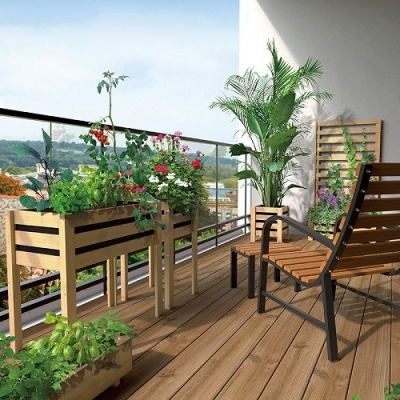 Border Planter High Natural